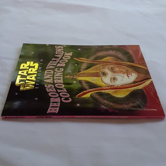 Star Wars Episode 1 Heroes and Villains Coloring Book 1999 Random House … - Picture 8 of 11
